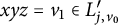 x y z equals v 1 element of upper L prime Subscript j comma v 0