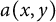 a left parenthesis x comma y right parenthesis