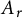 upper A Subscript r