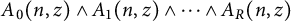 upper A 0 left parenthesis n comma z right parenthesis and upper A 1 left parenthesis n comma z right parenthesis and midline horizontal ellipsis and upper A Subscript upper R Baseline left parenthesis n comma z right parenthesis