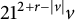 21 Superscript 2 plus r minus StartAbsoluteValue v EndAbsoluteValue Baseline v