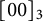 left bracket 00 right bracket Subscript 3