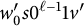 w prime 0 s 0 Superscript script l minus 1 Baseline 1 v prime