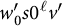 w prime 0 s 0 Superscript script l Baseline v prime