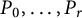 upper P 0 comma ellipsis comma upper P Subscript r Baseline