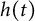 h left parenthesis t right parenthesis