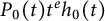 upper P 0 left parenthesis t right parenthesis t Superscript e Baseline h 0 left parenthesis t right parenthesis