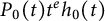 upper P 0 left parenthesis t right parenthesis t Superscript e Baseline h 0 left parenthesis t right parenthesis