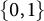StartSet 0 comma 1 EndSet