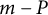 m minus upper P
