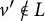 v prime not an element of upper L