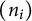 left parenthesis n Subscript i Baseline right parenthesis