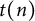 t left parenthesis n right parenthesis