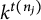k Superscript t left parenthesis n Super Subscript j Superscript right parenthesis