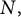 upper N comma
