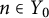 n element of upper Y 0