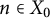 n element of upper X 0