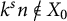 k Superscript s Baseline n not an element of upper X 0