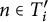 n element of upper T prime Subscript i