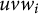 u v w Subscript i