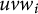 u v w Subscript i