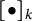 left bracket bullet right bracket Subscript k