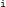 Superscript monospace i