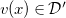 v left parenthesis x right parenthesis element of script upper D prime