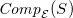 upper C o m p Subscript script upper E Baseline left parenthesis upper S right parenthesis