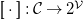 left bracket left bracket dot right bracket right bracket colon script upper C right arrow 2 Superscript script upper V