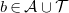 b element of script upper A union script upper T