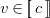 v element of left bracket left bracket c right bracket right bracket