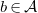 b element of script upper A
