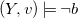 left parenthesis upper Y comma v right parenthesis true normal not sign b