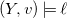 left parenthesis upper Y comma v right parenthesis true script l