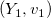 left parenthesis upper Y 1 comma v 1 right parenthesis