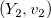 left parenthesis upper Y 2 comma v 2 right parenthesis