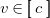 v element of left bracket left bracket c right bracket right bracket