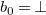 b 0 equals up tack