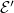 script upper E prime