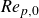 italic Re Subscript p comma 0