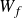 upper W Subscript f