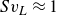 upper S v Subscript upper L Baseline almost equals 1