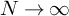 upper N right arrow infinity