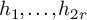 h 1 comma ellipsis comma h Subscript 2 r Baseline