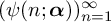 left parenthesis psi left parenthesis n semicolon bold italic alpha right parenthesis right parenthesis Subscript n equals 1 Superscript infinity