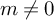 m not equals 0