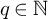 q element of double struck upper N