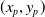 left parenthesis x Subscript p Baseline comma y Subscript p Baseline right parenthesis