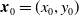 bold italic x 0 equals left parenthesis x 0 comma y 0 right parenthesis
